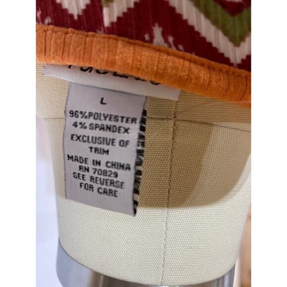 New Chevron 70s Style Orange Brown Cutout Dress Rue21 Women's Juniors Large - Picture 8 of 11